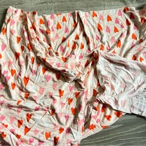Little Sleepies Heart Pattern swaddle blanket